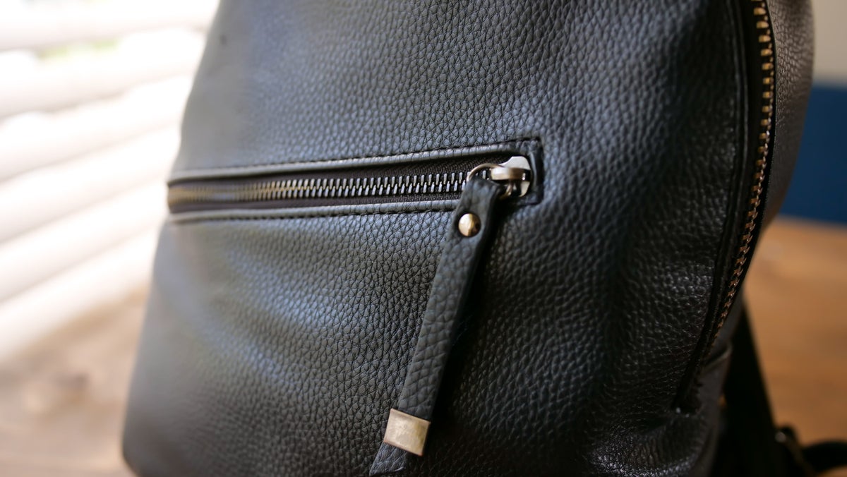 Mini backpack outside pockets