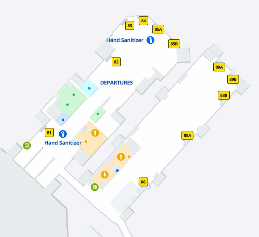 LaGuardia Airport Terminal C gates 81 to 89