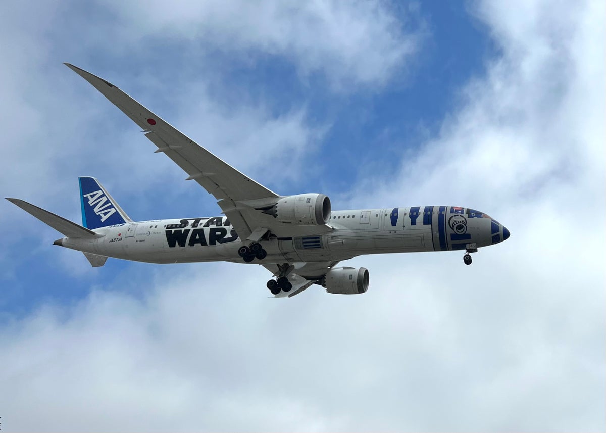 ANA Dreamliner arriving into LAX