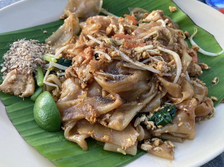 Pad see ew in Phuket, Thailand.